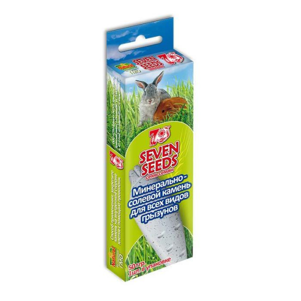 SEVEN SEEDS Минерально-солевой камень д/грызунов 50г S705