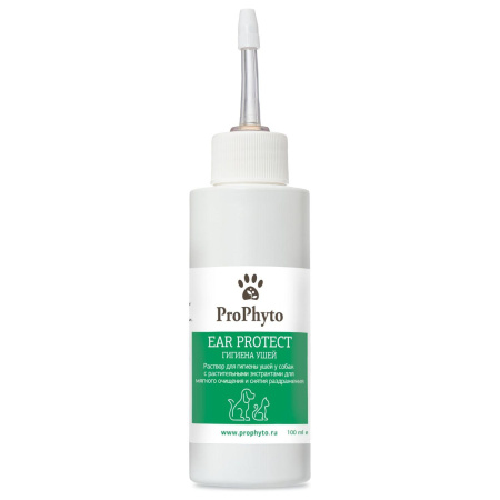 Раствор ProPhyto EAR PROTECT д/чистки ушей собак и кошек с противовоспалительными свойствами, 100 мл