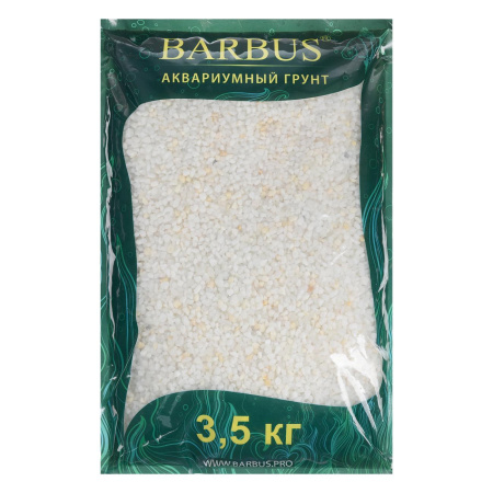 Грунт BARBUS GRAVEL 024 крошка мраморная белая 2-5мм 3,5кг