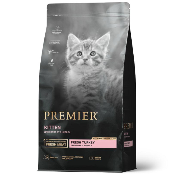 Premier Cat Turkey KITTEN (Свежая индейка для котят) 0,4 г