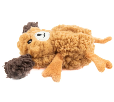 Игрушка AROMADOG Rescue для собак Собачка кругляш 14 см с пищалкой, рыжая