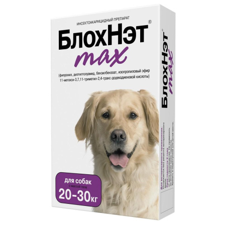 БЛОХНЭТ max Капли д/собак от 20 до 30кг