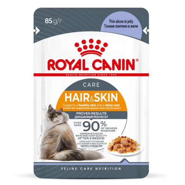 Хэйр энд Скин пауч 85г желе ROYAL CANIN