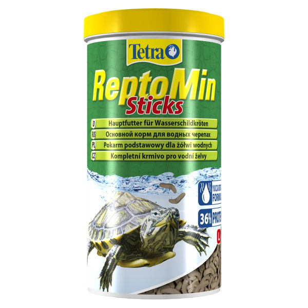 Tetra ReptoMin корм в виде палочек для водных черепах 1 л