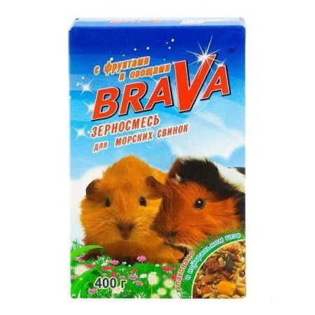 БРАВА д/морск. свинок 400г фрукты+овощи