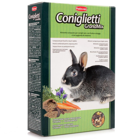 ПАДОВАН Корм GRANDMIX Coniglietti комплексный для кроликов 850 г