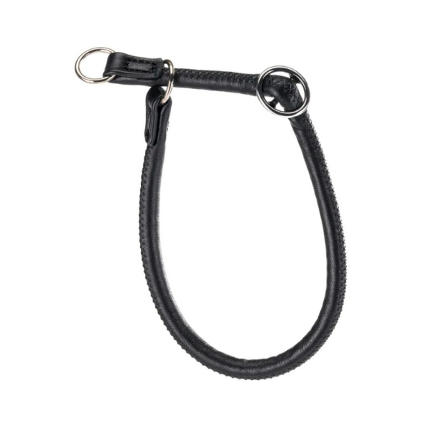 Ошейник-полуудавка ФЕРПЛАСТ VOGUE CORD CS10/50 из натуральной кожи,черный