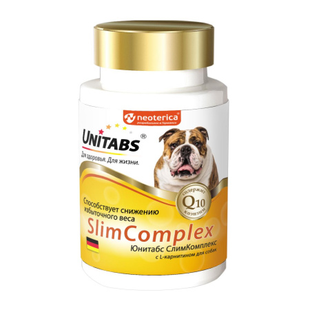 ЮНИТАБС SlimComplex с Q10 д/собак 100 таб.