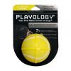 Playology жевательный мяч SQUEAKY CHEW BALL 8 см для собак с пищалкой и с ароматом курицы, желтый