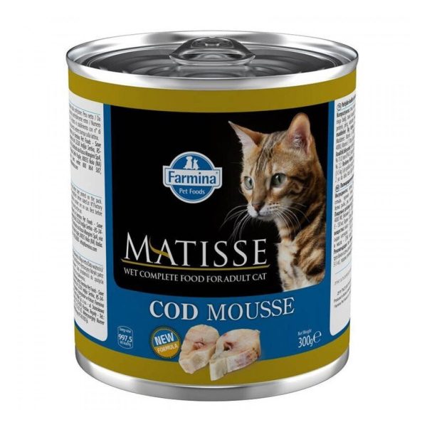 Farmina Matisse Cat консервы мусс с треской д/взр. кошек 300г