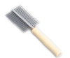 РАСЧЕСКА BRAVA Wood 2-СТОРОННЯЯ ДЕР.РУЧКА 17*5,5СМ 9429399