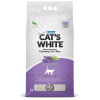 Cats White Lavender комкующийся наполнитель с нежным ароматом лаванды для кошачьего туалета 5л