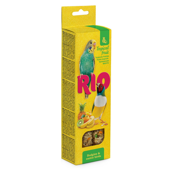 RIO Палочки д/волн.попугаев и экзотов с тропич.фруктами 2*40г