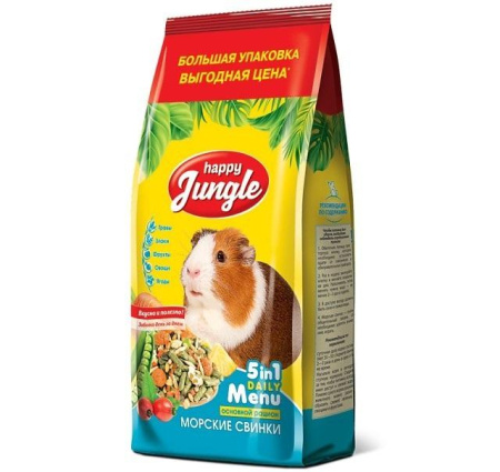 HAPPY JUNGLE корм д/морских свинок 900гр