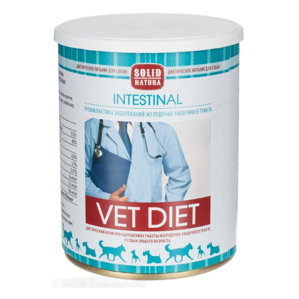 Solid Natura VET Intestinal диета для собак влажный 0,34 кг