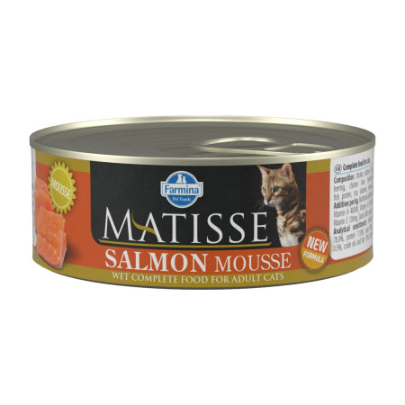 Farmina Matisse Cat консервы мусс с лососем д/взр. кошек 85г