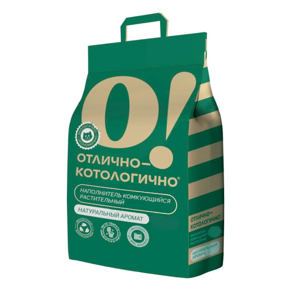 Наполнитель О!Отлично-котологично растительный, 20л