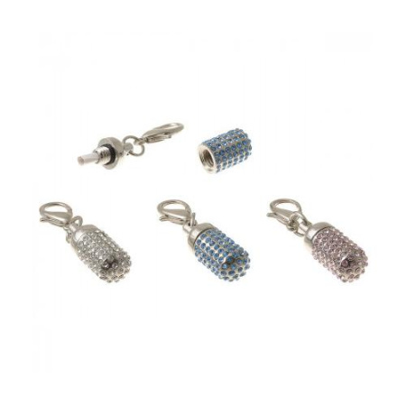 Адресник HELLO PET капсула со стразами SD-10R (1*24)
