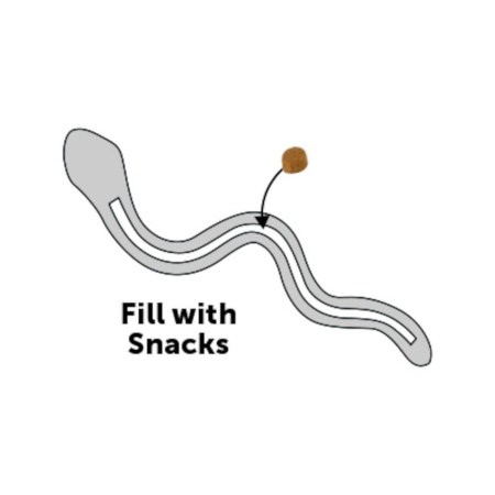 Игрушка для лакомств SNEACKY SNAKE, 42 см, ТПР, синий FL519437
