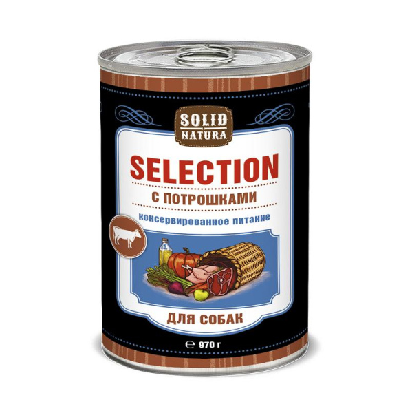 Solid Natura Selection консервы д/собак Потрошки 0,97кг
