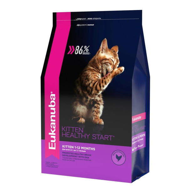 ЭУКАНУБА CAT котята с домашней птицей 400г