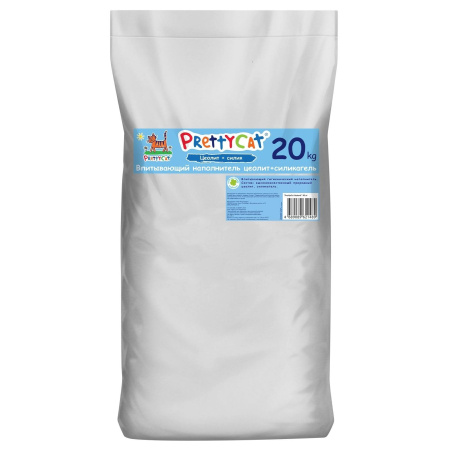 PRETTY CAT наполнитель впитывающий для кошачьих туалетов Naturel 20кг