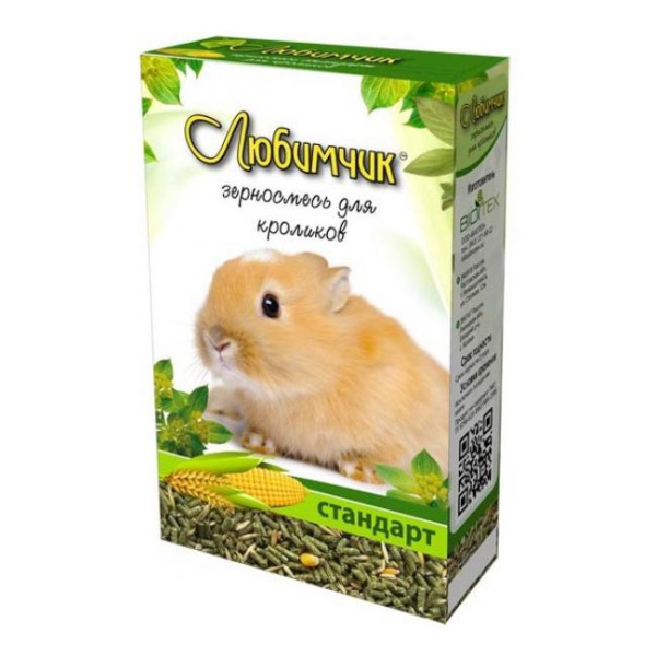 ЛЮБИМЧИК корм д/кроликов 400г (1*14)