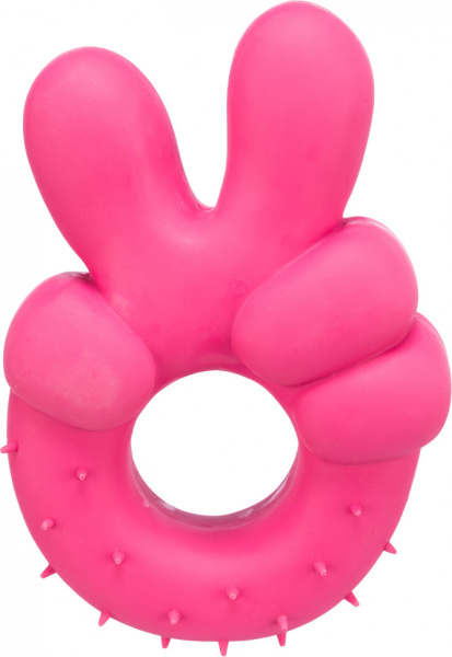 Игрушка Peace sign, латекс, 14см 35519 ТРИКСИ