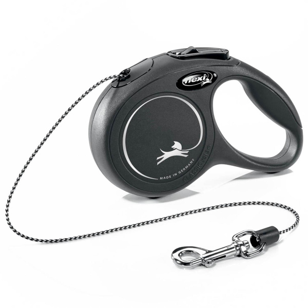 Flexi рулетка New Classic XS (до 8 кг) 3 м трос черная