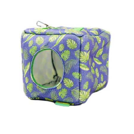 Домик-гамак подвесной из фетра Bambini Pets «Куб» для грызунов и хорьков 16*16*16 см