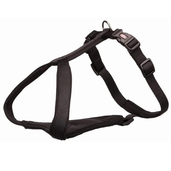 Шлейка Premium Y-harness, L: 75–95 см/25 мм, черный ТРИКСИ