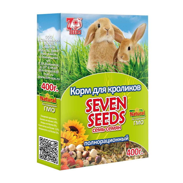 SEVEN SEEDS корм д/кроликов 400г (1*12) S112