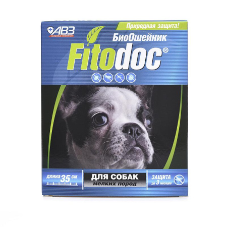FITODOC ошейник репеллентный био для мелких собак 35см