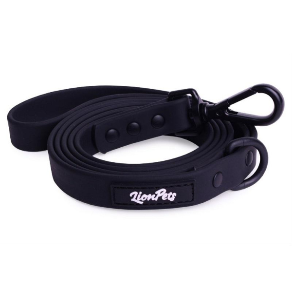 Поводок из биотана LionPets LP-720-1 Черный Р2 (Ширина 2.5 см, длина 1,5 метра)
