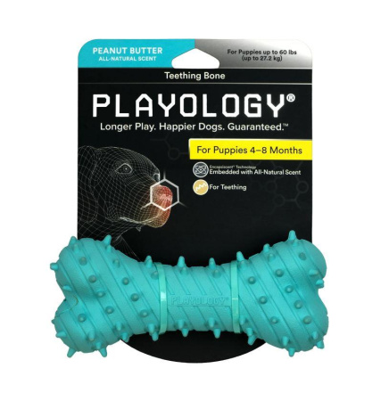 Playology дентальная жевательная косточка PUPPY TEETHING BONE для щенков 4-8 месяцев с ароматом арах