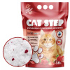 Наполнитель впитывающий силикагелевый CAT STEP Arctic Strawberry, 3,8 л /1*8/