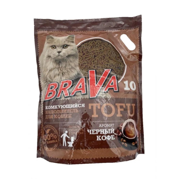 БРАВА Тофу 10л Чёрный кофе (1*4)