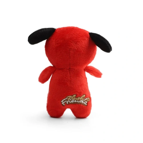 GiGwi PLUSH FRIENDZ Игрушка мягкая для собак "Лисичка в костюме хот-дога с пищалкой", 125мм