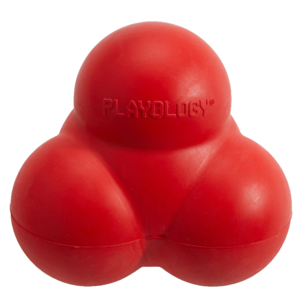 Playology жевательный тройной мяч SQUEAKY BOUNCE BALL для собак средних и крупных пород с пищалкой