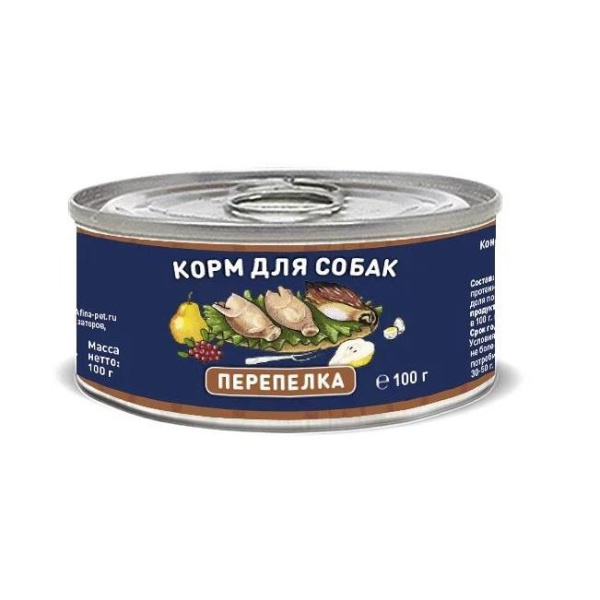 Solid Natura Holistic консервы д/собак Перепёлка 0,1кг