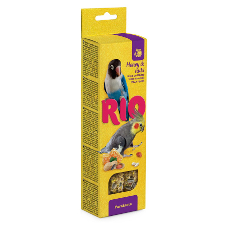 RIO Палочки д/средн.попугаев с медом и орехами 2*75г