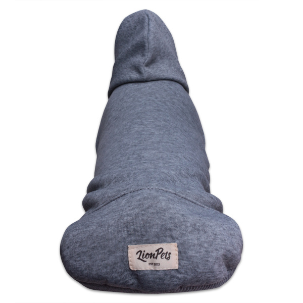 Худи для собак LionPets LPH-56 (Серый) (Размер XL (спинка 35 см))