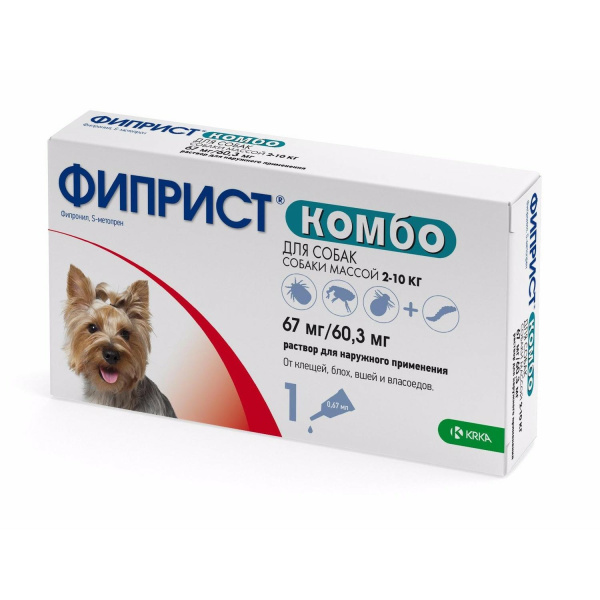 Фиприст Комбо д/собак 2-10 кг 0,67мл