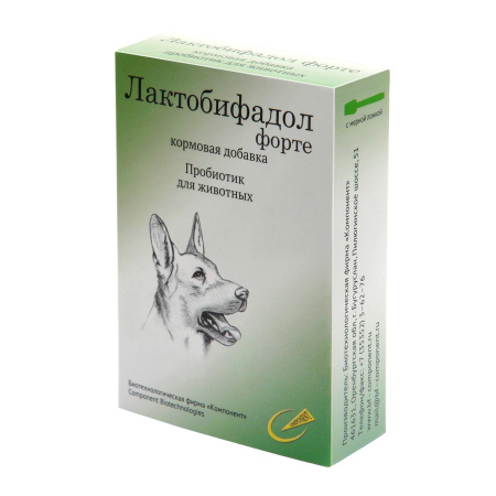 ЛАКТОБИФАДОЛ ФОРТЕ д/собак 50г