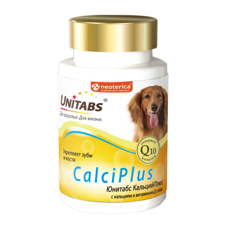 ЮНИТАБС CalciPlus с Q10 д/собак 100 таб.
