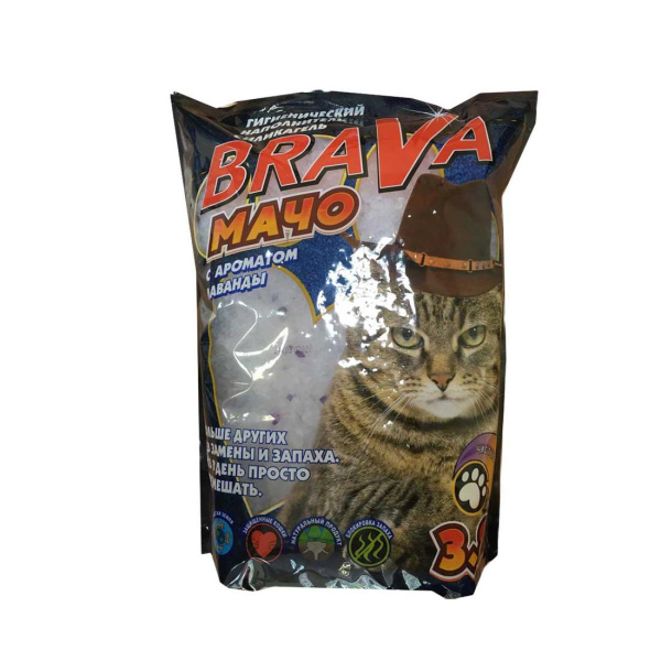 БРАВА силикагель Мачо лаванда 3,8л /1*8/