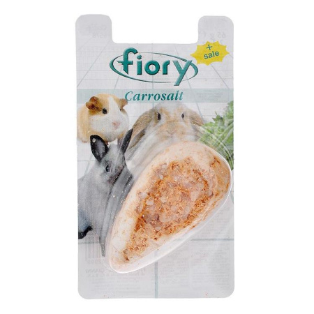 FIORY био-камень для грызунов Carrosalt с солью в форме моркови 65 г