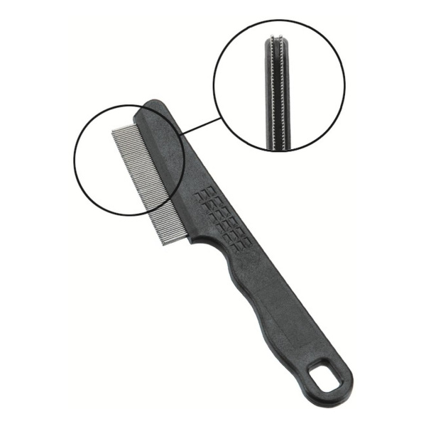 HELLO PET расческа противоблошиная 2-х ряд. 65 зуб. 2465D (Б)