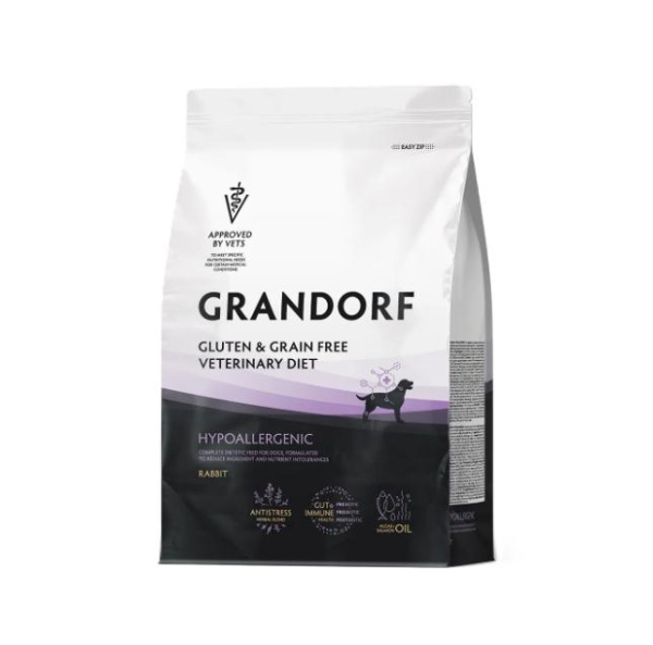 GRANDORF VETERINARY DIET Dog HYPOALLERGENIC д/собак с пищевой аллергией или непереносимостью 3кг