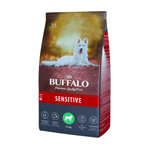 Mr.Buffalo SENSITIVE Сухой корм д/с (ягненок) 14 кг